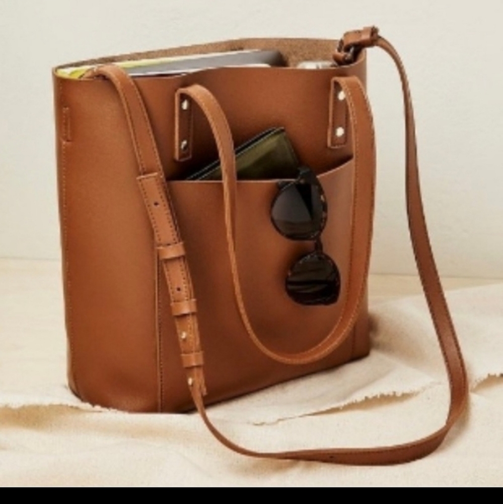 Henny + Lev Danielle Tote Bag in Cognac NWT BNIP